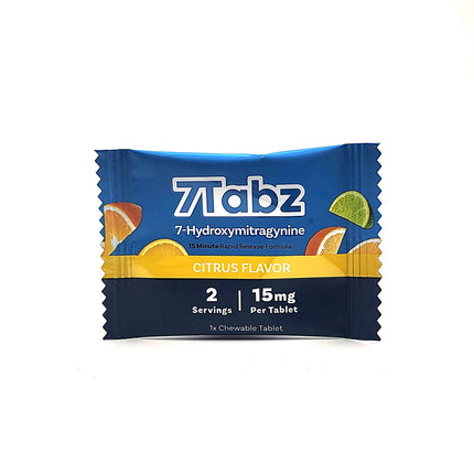 7Tabz 7-Hydroxymitragynine Citrus Flavor Single Chewable Tablet 15mg.