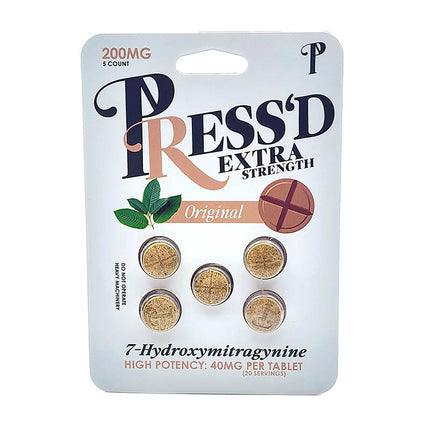 Pressd Extra Strength 200mg Pack 40mg Tablets 5pk Original.