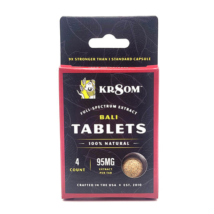 KR8OM Bali Full Spectrum Extract Tablets 4 Count 95mg.