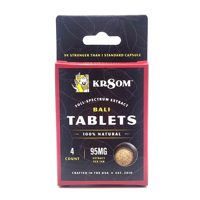 KR8OM Bali Full Spectrum Extract Tablets 4 Count 95mg.