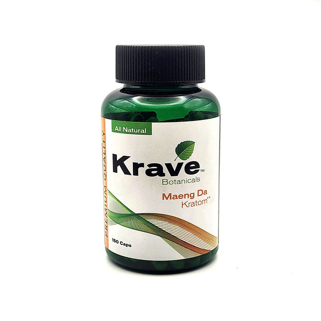 Krave Maeng Da Kratom Capsules 150 Count.