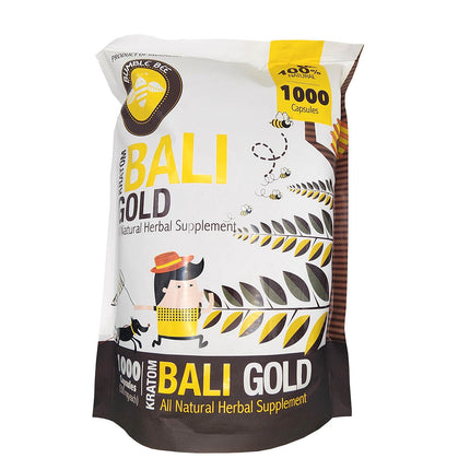 Bumble Bee Kratom Bali Gold 1000 Capsules.