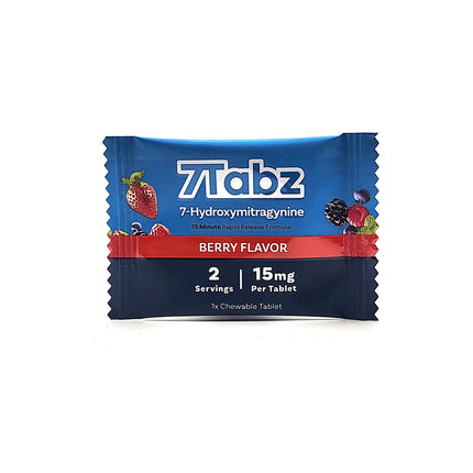 7Tabz 7-Hydroxymitragynine Berry Flavor Single Chewable Tablet 15mg.