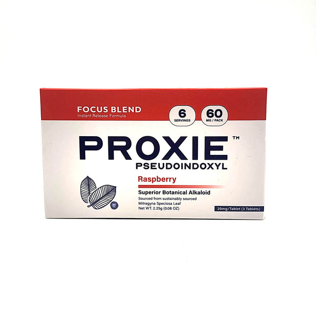 Proxie Focus Blend Pseudoindoxyl Raspberry Tablets 60mg 3 Count.