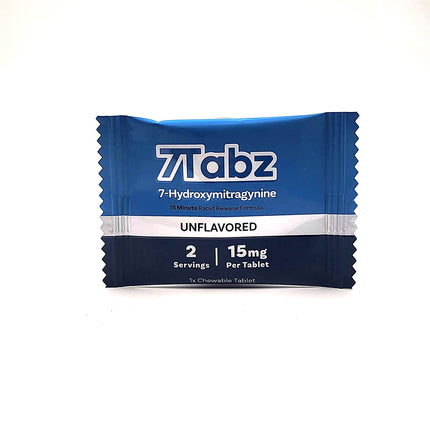 7Tabz 7-Hydroxymitragynine Unflavored Single Chewable Tablet 15mg.