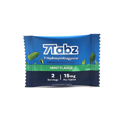 7Tabz 7-Hydroxymitragynine Mint Flavor Single Chewable Tablet 15mg.