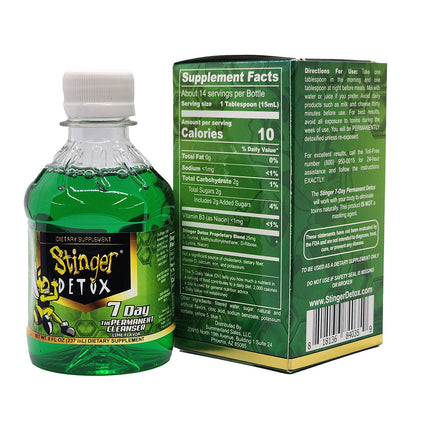 Stinger Detox 7 Day Permanent Cleanser - Lime Flavor.