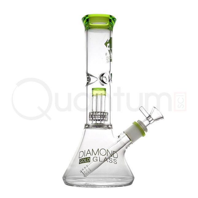 Diamond Gold Glass 11" Beaker.