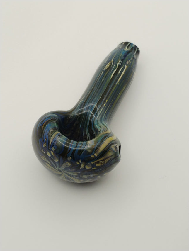 4" Blue White Pipe.