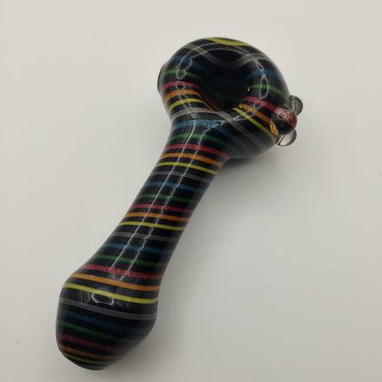 4.5" Rainbow Black Background Pipe.