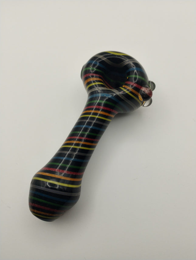 4.5" Rainbow Black Background Pipe.