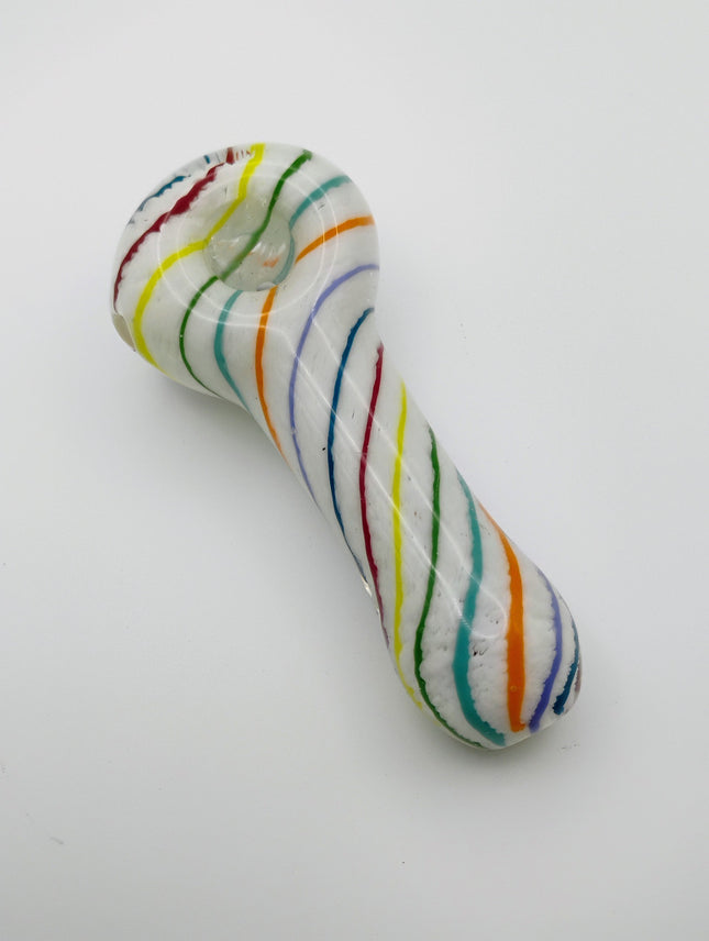 4.5" Rainbow Frit Pipe.