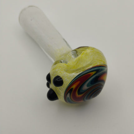 4.5" Spiral White & Yellow Pipe.