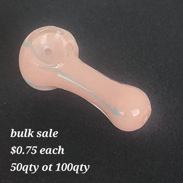 Pink Glass Hand Pipe (Bulk Sale).