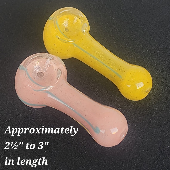 Pink Glass Hand Pipe (Bulk Sale).