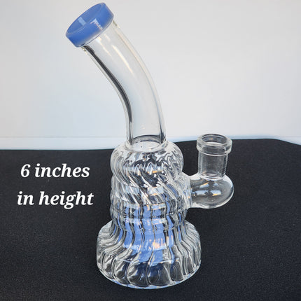 6-Inch Swirl Glass Water Pipe - Wholesale Bulk Lot of 100.