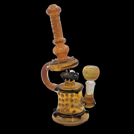 Honey Bee Dab Rig Water Pipe.