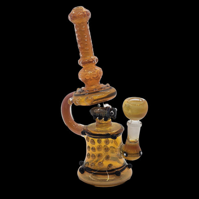 Honey Bee Dab Rig Water Pipe.