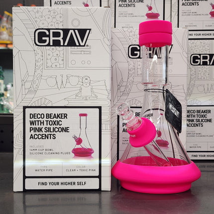 GRAV Deco Beaker with Silicone Accents.