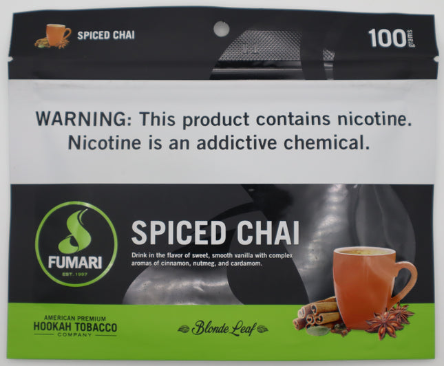 Fumari Hookah Tobacco- Spiced Chai.