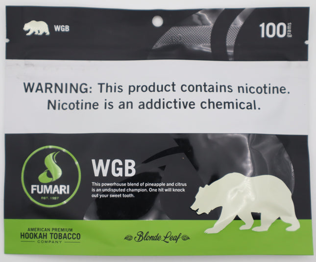 Fumari Hookah Tobacco- White Gummy Bear.