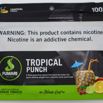 Fumari Hookah Tobacco- Tropical Punch.