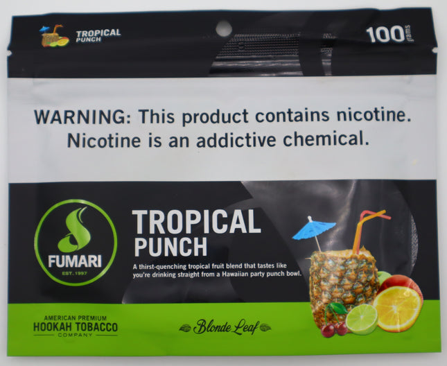 Fumari Hookah Tobacco- Tropical Punch.