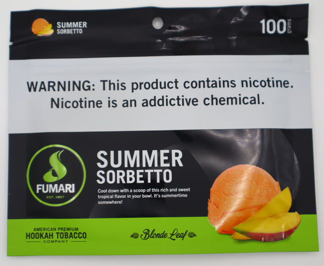 Fumari Hookah Tobacco-Summer Sorbetto.