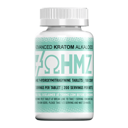 7OHMZ Kratom 100 Tablets.