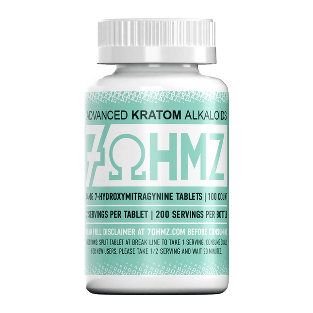 7OHMZ Kratom 100 Tablets.