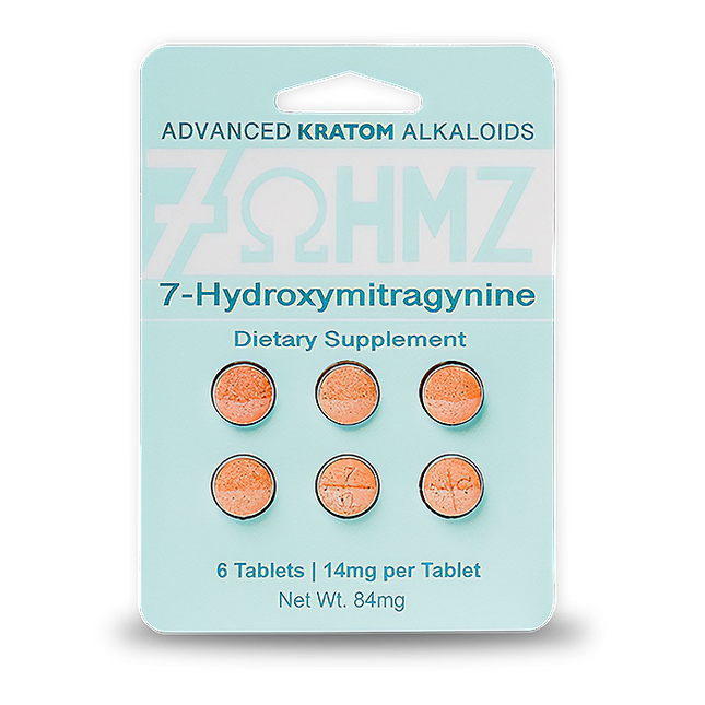 7OHMZ Kratom Tablets 6 Pack.