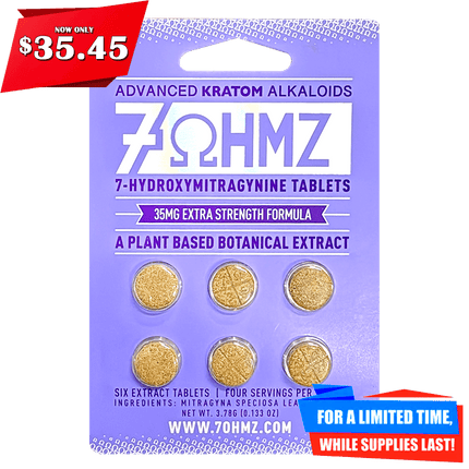 7OHMZ 35MG Extra Strength 7-Hydroxymitragynine Tablets.
