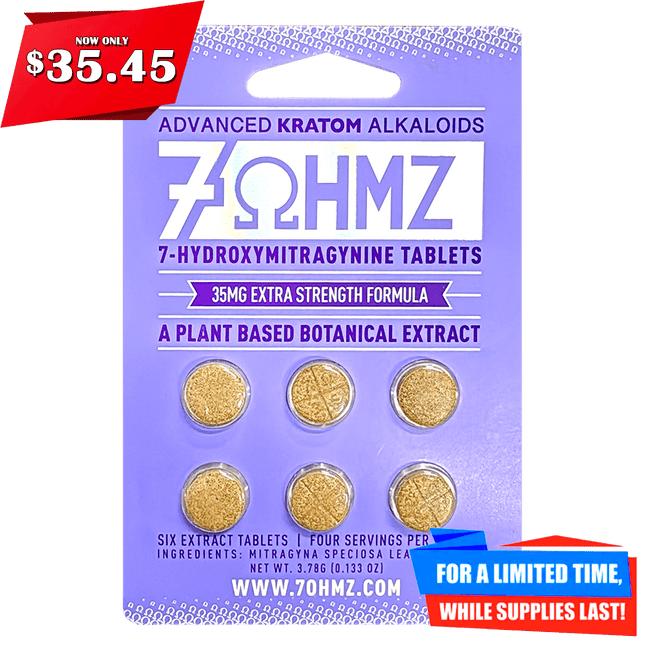 7OHMZ 35MG Extra Strength 7-Hydroxymitragynine Tablets.