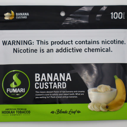 Fumari Hookah Tobacco- Banana Custard (100 Grams).