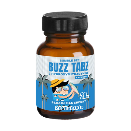 Bumblebee Buzz Tabz 7-OH 20mg 20 Count - Blazin Blueberry.