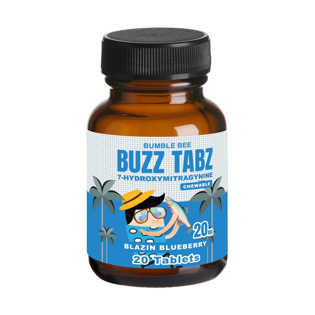 Bumblebee Buzz Tabz 7-OH 20mg 20 Count - Blazin Blueberry.