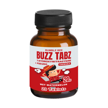 Bumblebee Buzz Tabz 7-OH+Pseudo 20mg 20 Count - Wet Watermelon.