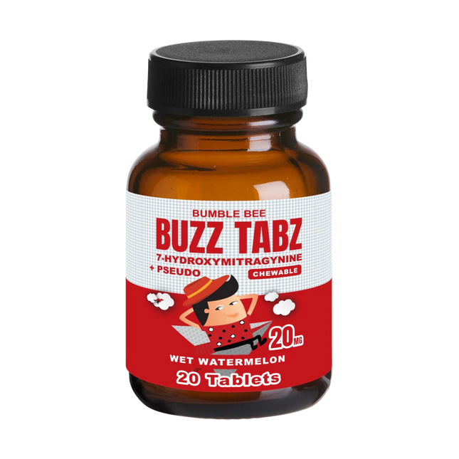 Bumblebee Buzz Tabz 7-OH+Pseudo 20mg 20 Count - Wet Watermelon.