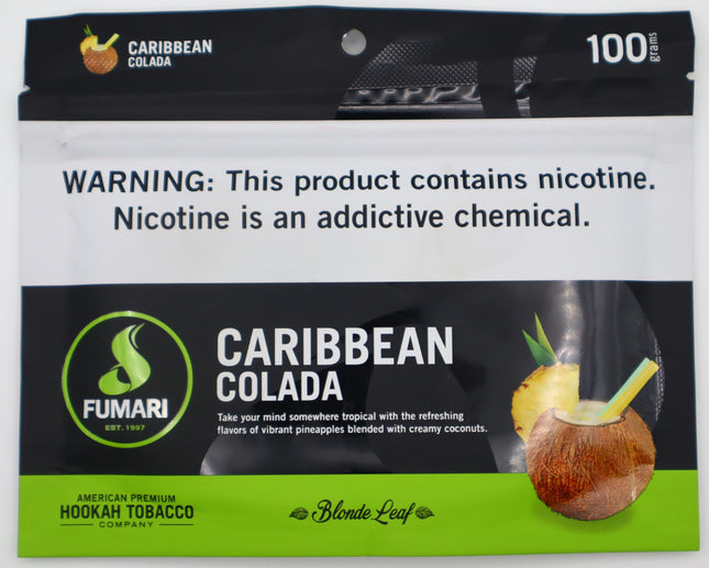 Fumari Hookah Tobacco- Caribbean Colada.