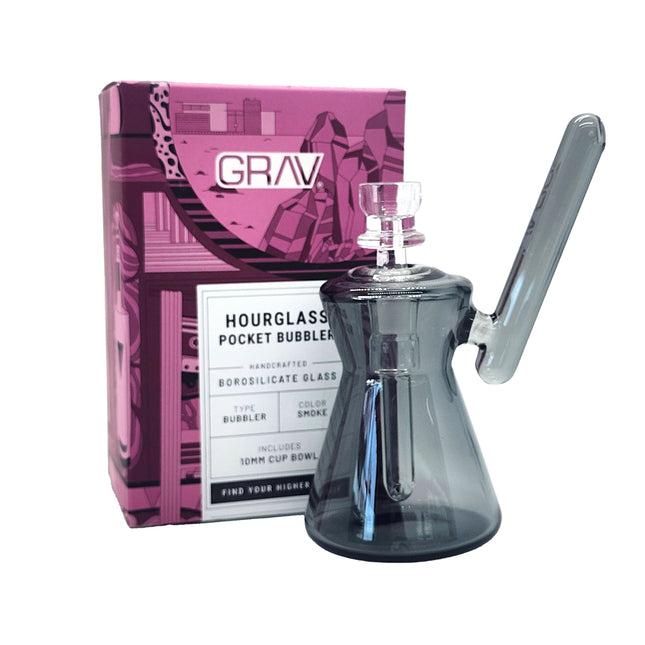GRAV Hourglass Pocket Bubbler Smoke