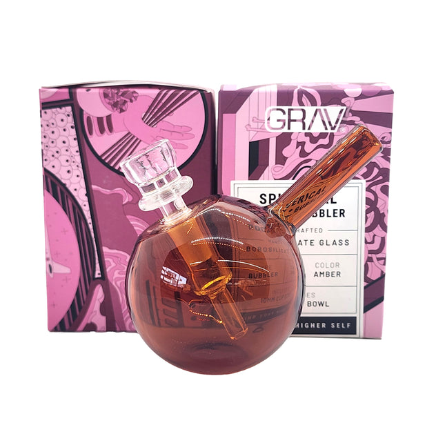 GRAV Spherical Pocket Bubbler Amber