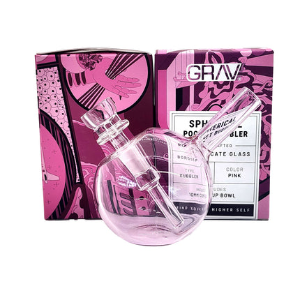 GRAV Spherical Pocket Bubbler Pink