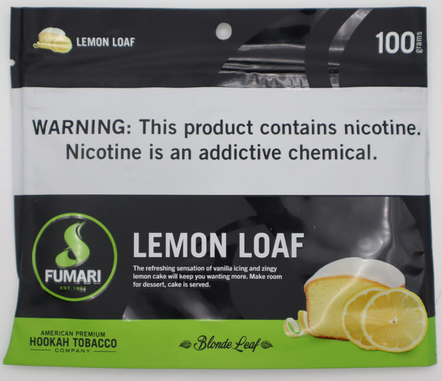 Fumari Hookah Tobacco- Lemon Loaf (100 Grams).