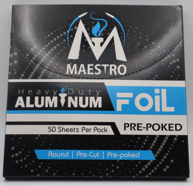 Maestro Round Heavy Duty Aluminum Foil Pre-Poked 50 Sheets.