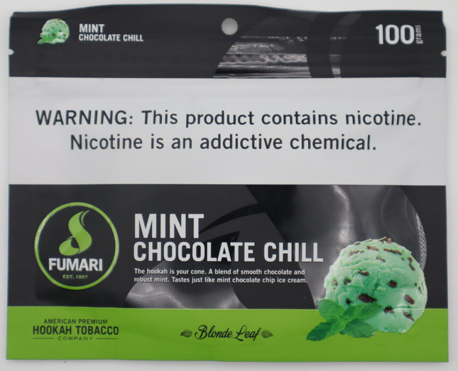 Fumari Hookah Tobacco- Mint Chocolate Chill (100 Grams).