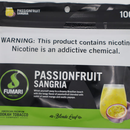 Fumari Hookah Tobacco- Passionfruit Sangria (100 Grams).