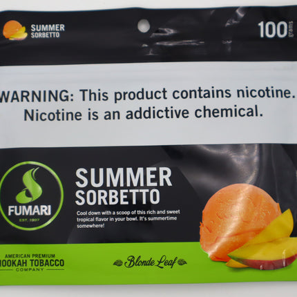 Fumari Hookah Tobacco-Summer Sorbetto.