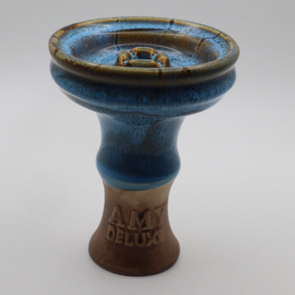 Amy Deluxe Blue+Black Ceramic Bowl.