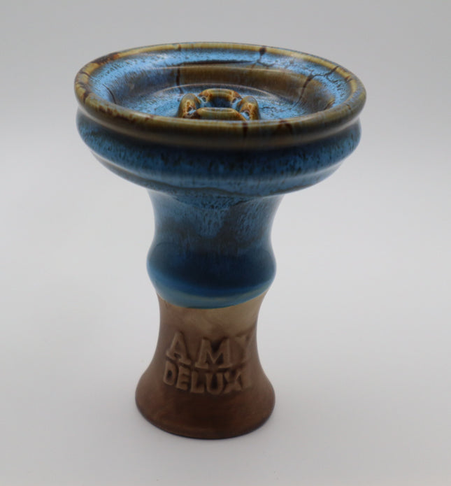 Amy Deluxe Blue+Black Ceramic Bowl