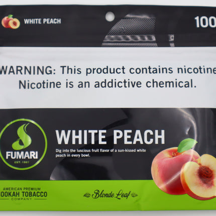 Fumari Hookah Tobacco-Hola Peaches (White Peach).